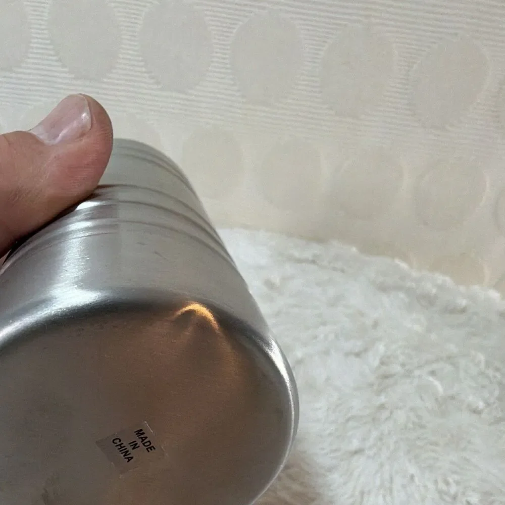 Wild Turkey Bourbon Stainless Steel Mini Cocktail Shaker Strainer Lid 7”